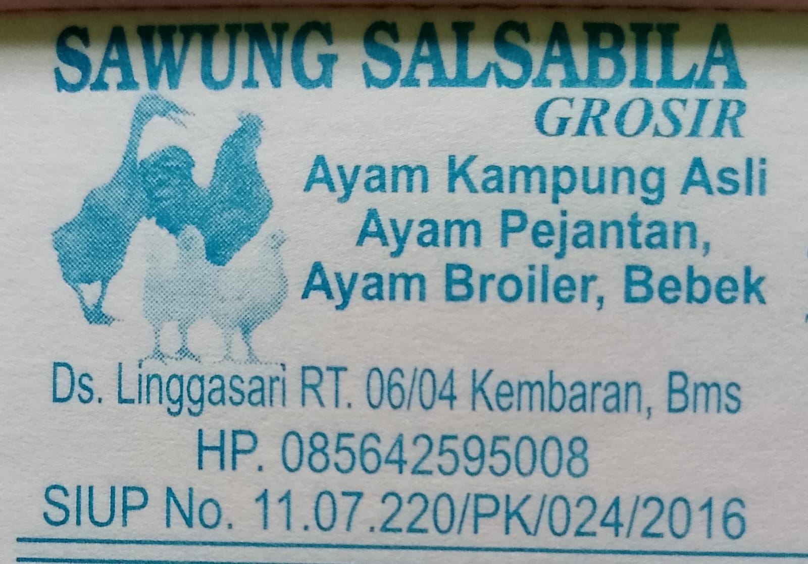 Sawung Salsabila Terus Penuhi Kebutuhan Daging Unggas Halal Masyarakat Banyumas